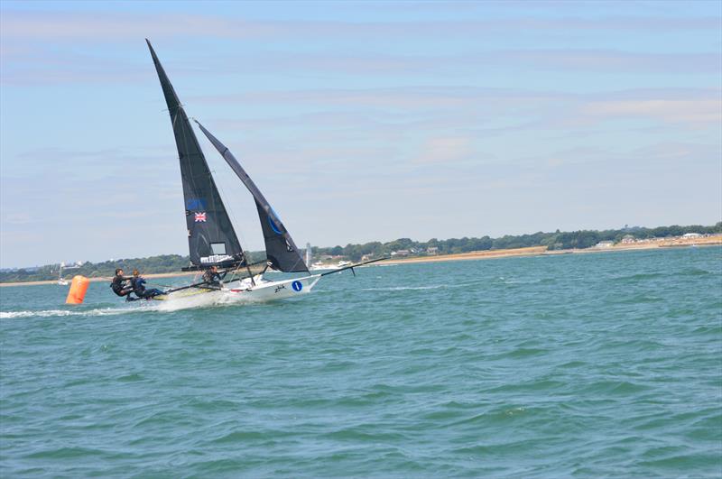 18ft Skiff Solent Grand Prix Series Round 3 at Calshot photo copyright Duncan Barr taken at  and featuring the 18ft Skiff class