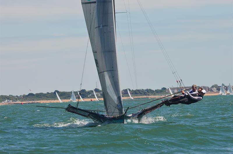 18ft Skiff Solent Grand Prix Series Round 3 at Calshot photo copyright Duncan Barr taken at  and featuring the 18ft Skiff class