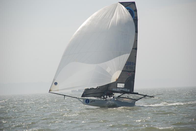 2018 UK 18ft Skiff National Championship at Calshot photo copyright Tom Kiddle taken at  and featuring the 18ft Skiff class