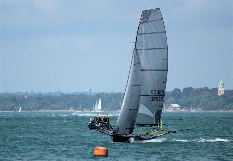 2018 UK 18ft Skiff National Championship at Calshot photo copyright Calum Healey taken at  and featuring the 18ft Skiff class