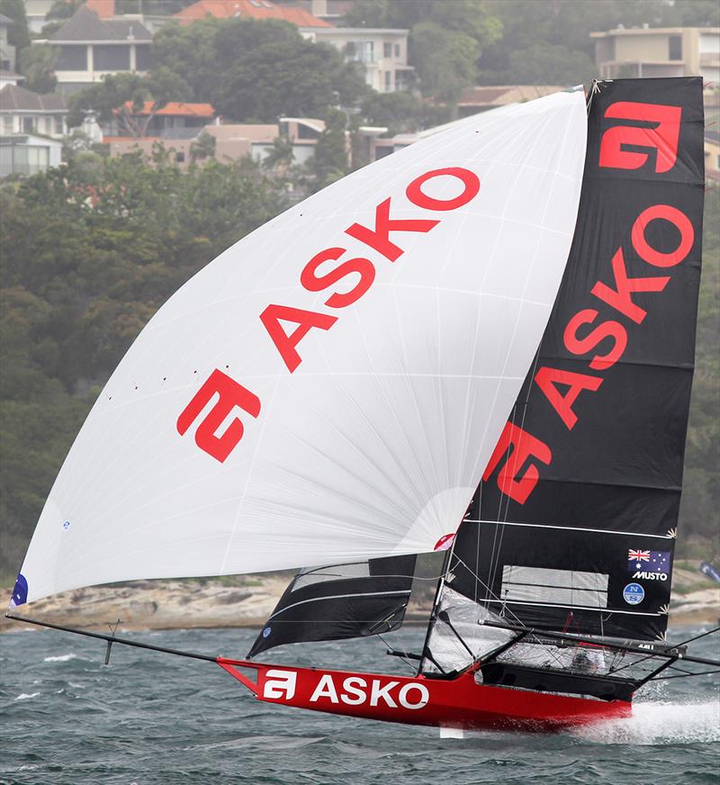 NSW champion Asko Appliances looking to bounce back after a costly gear problem in Race 3 in the 18ft Skiff Australian Championship - photo © Frank Quealey