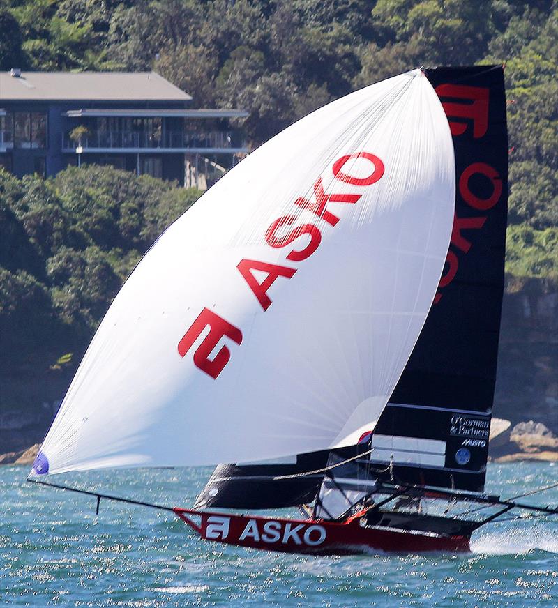 Asko Appliances, the new Australian 18ft Skiff champion photo copyright Frank Quealey taken at Australian 18 Footers League and featuring the 18ft Skiff class