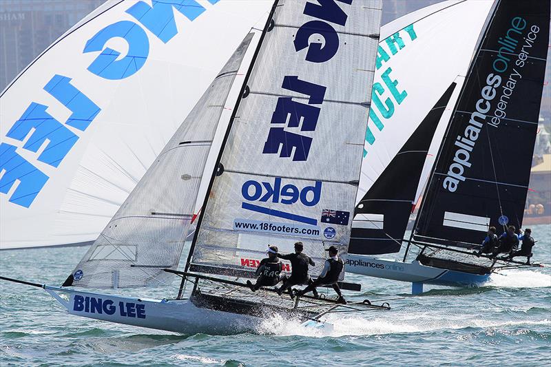Bing Lee and Appliancesonline in action during Race 3 of the 18ft Skiff JJ Giltinan Championship - photo © Frank Quealey