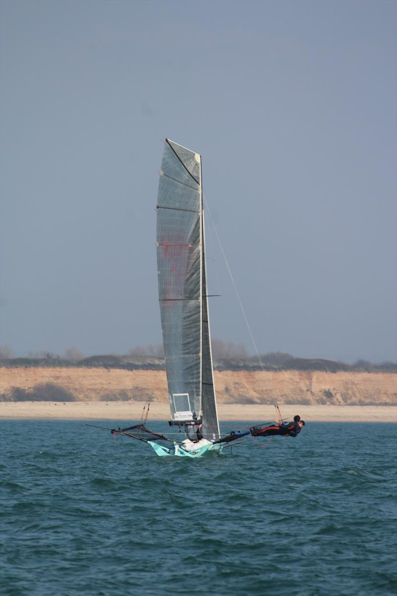 Allspars 18ft Skiff Solent Grand Prix Series Round 1 photo copyright Scott Bonner / Mattis Prince taken at  and featuring the 18ft Skiff class