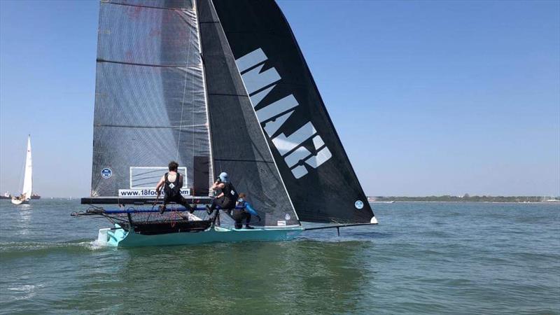 Allspars 18ft Skiff Solent Grand Prix Series Round 2 photo copyright Marcus Roberts taken at  and featuring the 18ft Skiff class