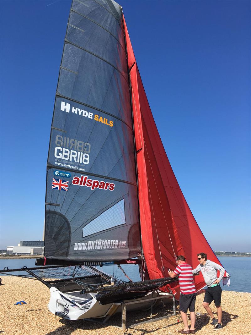 Allspars 18ft Skiff Solent Grand Prix Series Round 2 photo copyright Marcus Roberts taken at  and featuring the 18ft Skiff class