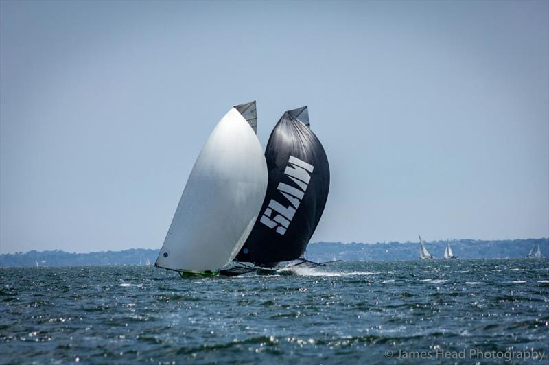 Allspars 18ft Skiff Solent Grand Prix Series Round 3 photo copyright James Head Photography taken at  and featuring the 18ft Skiff class