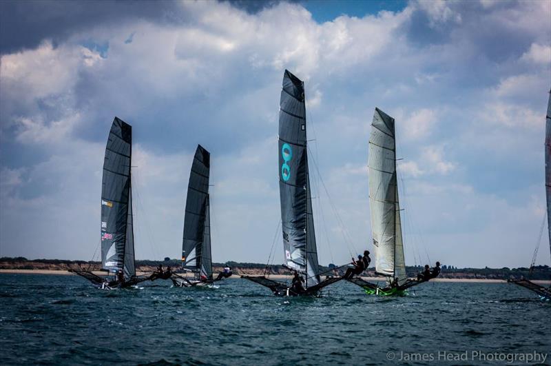 Allspars 18ft Skiff Solent Grand Prix Series Round 3 photo copyright James Head Photography taken at  and featuring the 18ft Skiff class