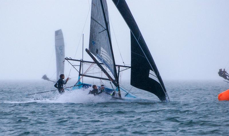 18ft Skiff European Grand Prix Series at Calshot, also the final round of the Allspars Solent Grand Prix Series photo copyright Kate Sullivan taken at  and featuring the 18ft Skiff class