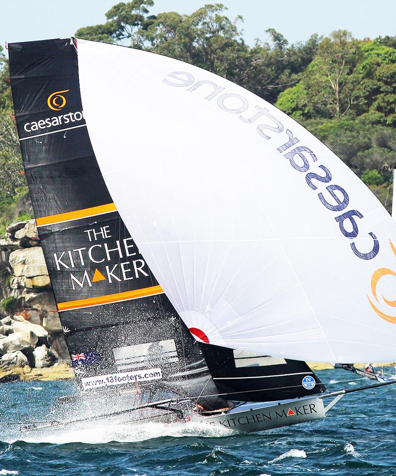 The Kitchen Maker-Caesarstone team will be out to beat their more experienced rivals photo copyright Frank Quealey taken at Australian 18 Footers League and featuring the 18ft Skiff class