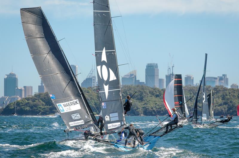 Races 6 & 7 on day 4 the 2020 18ft Skiff JJ Giltinan Championship photo copyright Michael Chittenden taken at Australian 18 Footers League and featuring the 18ft Skiff class