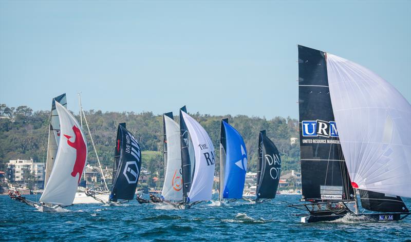 Races 8 & 9 on day 5 the 2020 18ft Skiff JJ Giltinan Championship photo copyright Michael Chittenden taken at Australian 18 Footers League and featuring the 18ft Skiff class