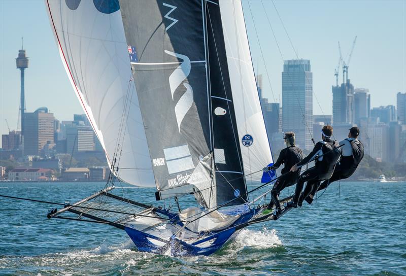 Races 8 & 9 on day 5 the 2020 18ft Skiff JJ Giltinan Championship photo copyright Michael Chittenden taken at Australian 18 Footers League and featuring the 18ft Skiff class