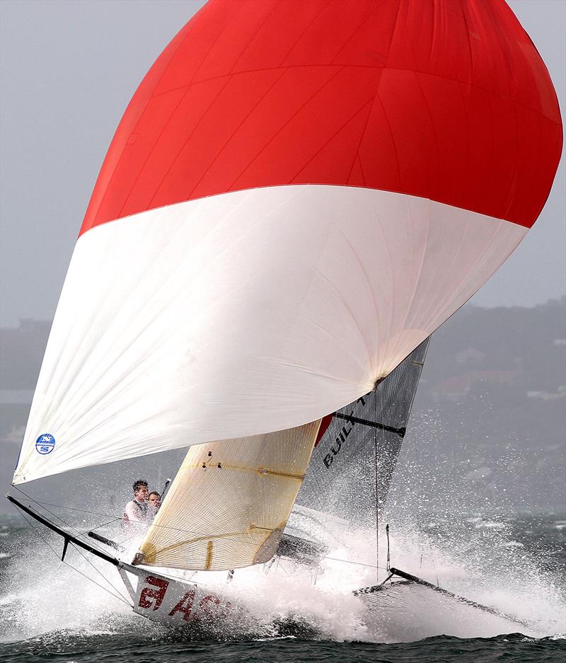 Asko Appliances looking good photo copyright Frank Quealey taken at Australian 18 Footers League and featuring the 18ft Skiff class