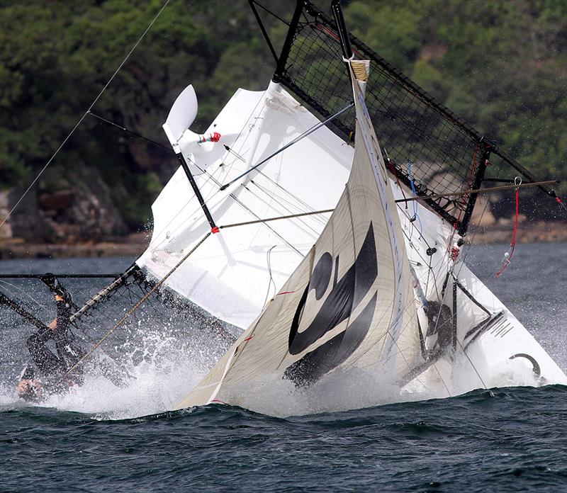 Thurlow Fisher Lawyers gone photo copyright Frank Quealey taken at Australian 18 Footers League and featuring the 18ft Skiff class