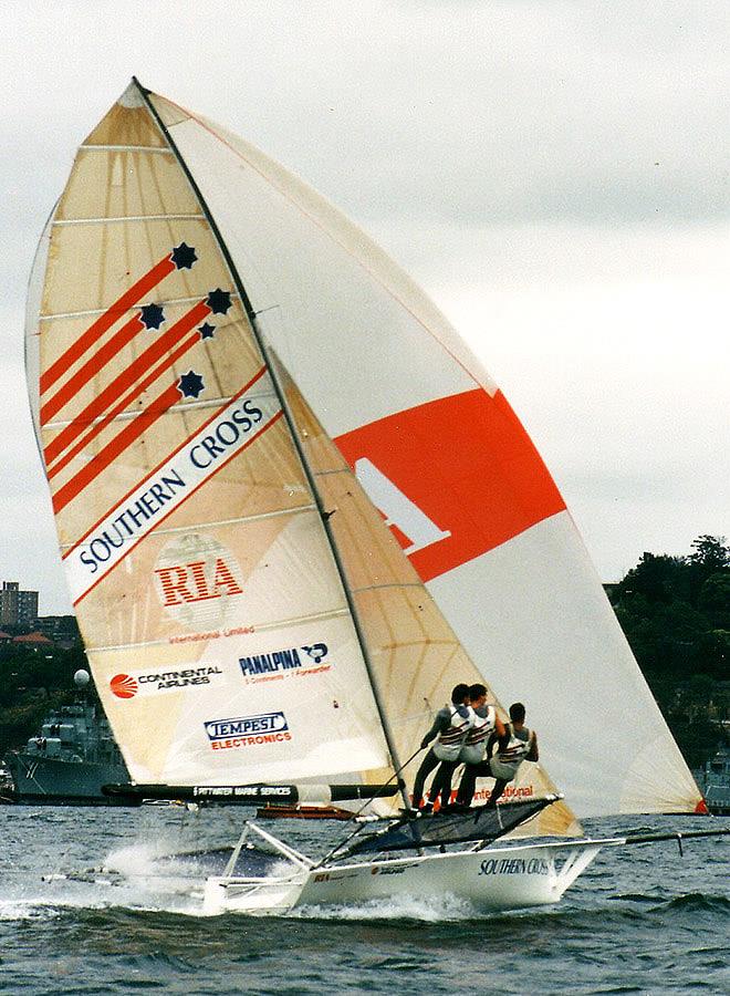 Southern Cross, joint champion in 1988 photo copyright Frank Quealey taken at Australian 18 Footers League and featuring the 18ft Skiff class