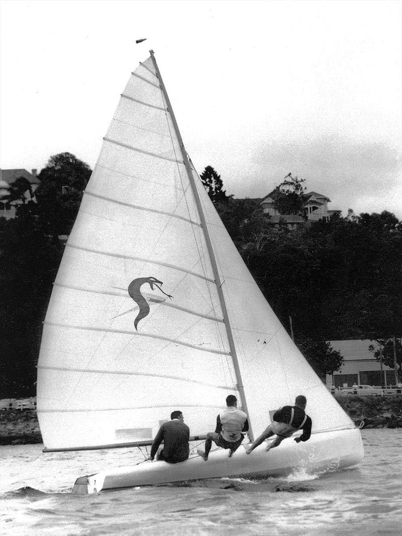 Bob Miller's 1961 JJ Giltinan Championship-winning Venom photo copyright Archive taken at Australian 18 Footers League and featuring the 18ft Skiff class