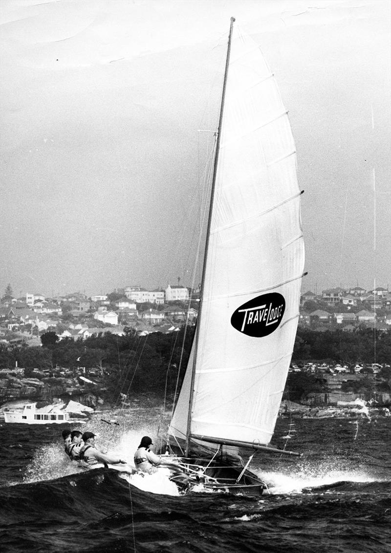 1960s TraveLodge photo copyright Archive taken at Australian 18 Footers League and featuring the 18ft Skiff class
