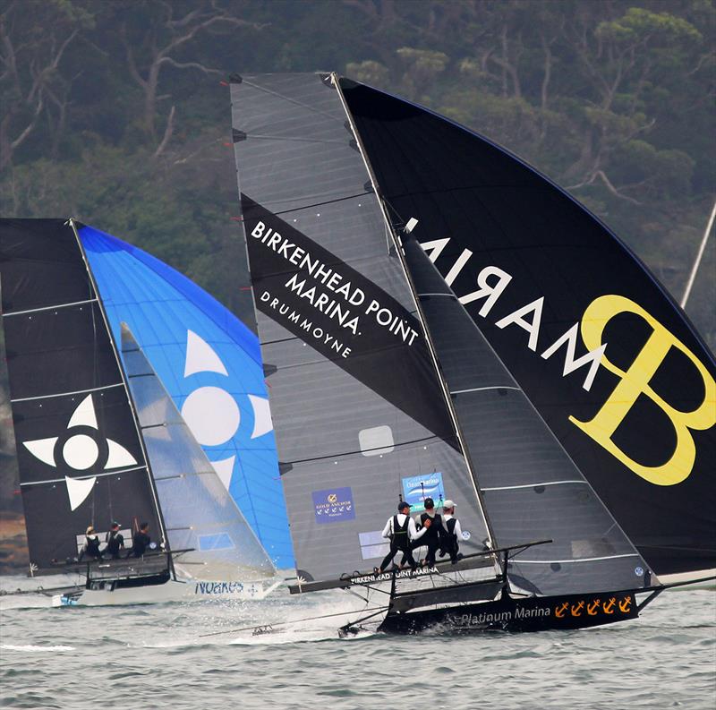 Birkenhead Point Marina and Noakes Blue at top speed down a long southerly spinnaker run - photo © Frank Quealey