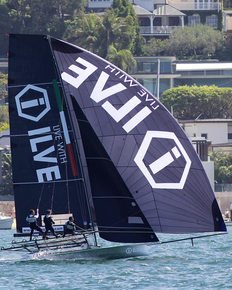 Ilve returned to racing after broken gear forced the team out of last week's race in the 18ft Skiff NSW Championship photo copyright Frank Quealey taken at Australian 18 Footers League and featuring the 18ft Skiff class