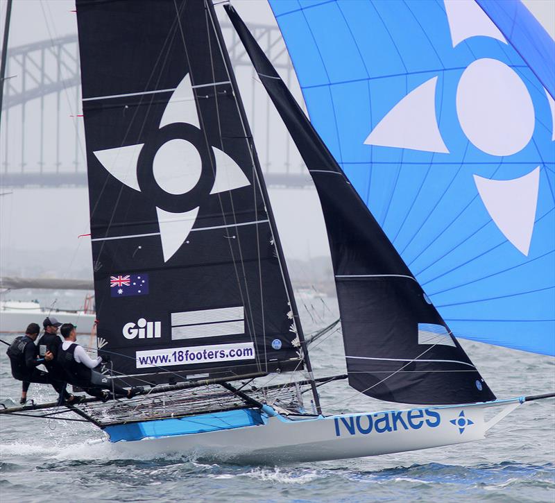 Noakes Blub was in the top six during Race 5 of the 18ft Skiff Australian Championship photo copyright Frank Quealey taken at Australian 18 Footers League and featuring the 18ft Skiff class