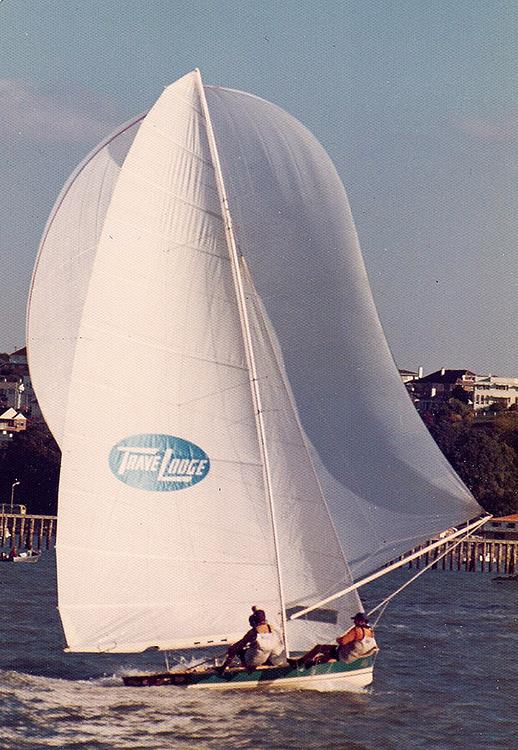 Travelodge at the 1974 JJ Giltinan world Championship in Auckland, New Zealand photo copyright Archive taken at  and featuring the 18ft Skiff class