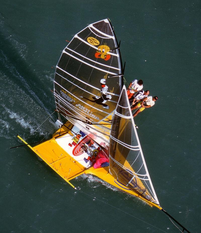 Looney Tunes photo copyright Adam Wilson taken at Australian 18 Footers League and featuring the 18ft Skiff class