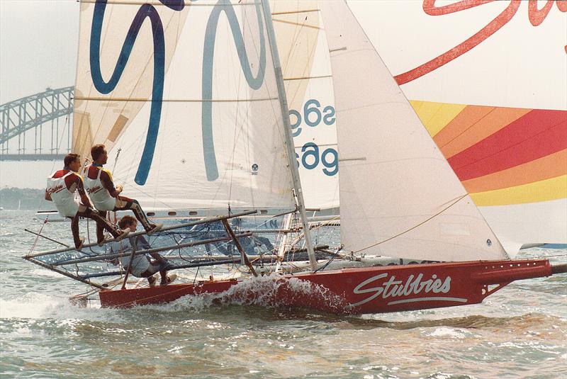 Stubbies races across Sydney Harbour - photo © Frank Quealey