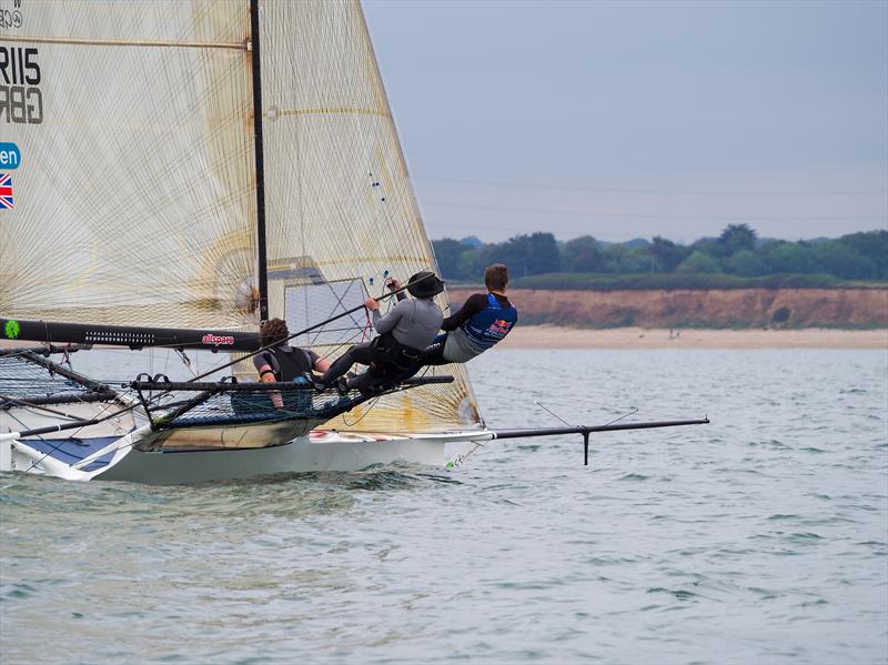 UK 18ft Skiff Solent Grand Prix Series Round 3 photo copyright Kate Sullivan taken at Calshot Sailing Club and featuring the 18ft Skiff class