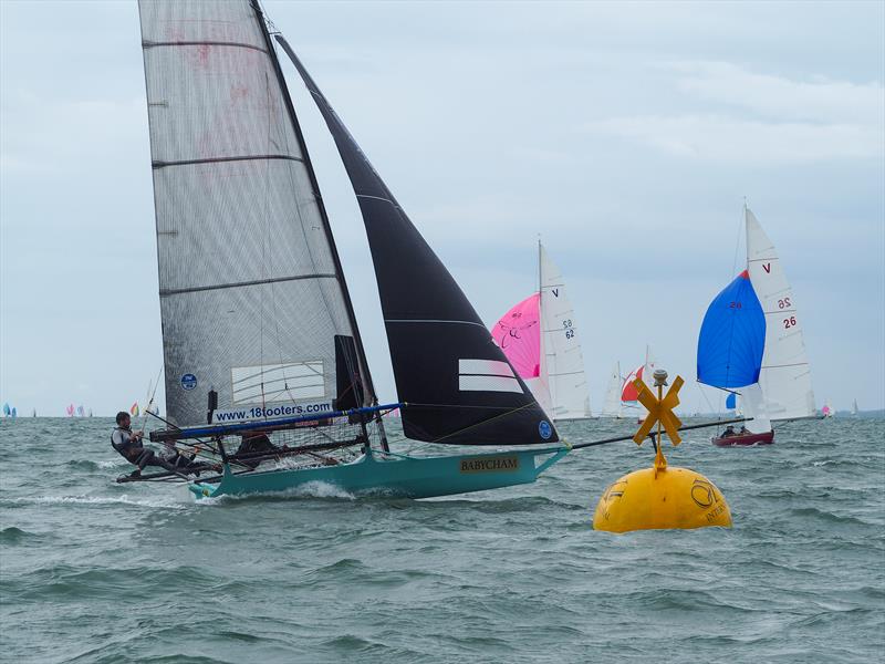 18ft Skiff racing at Calshot - photo © Kate Sullivan