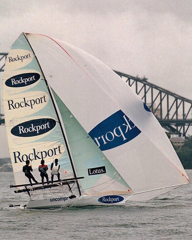 The British 18 Footer Challenge: Tim Robinson's 1999 Giltinan World Champion team in action photo copyright Frank Quealey taken at Australian 18 Footers League and featuring the 18ft Skiff class