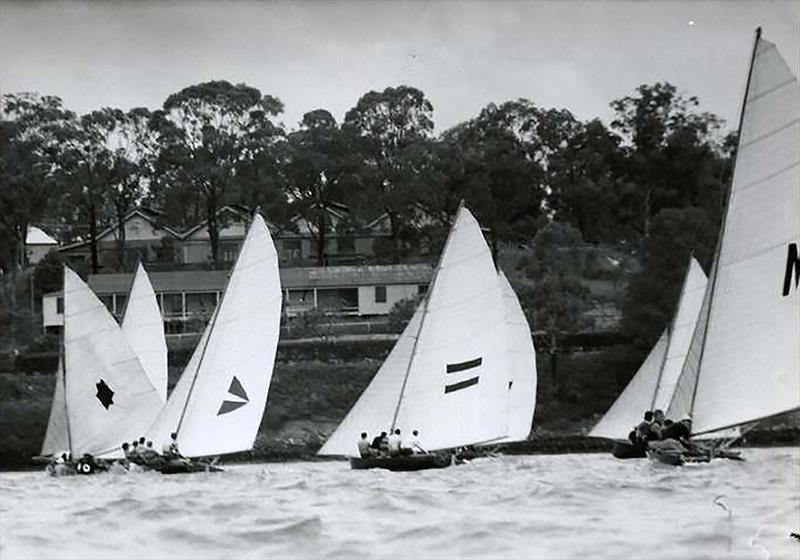 Apex, at the 1953-54 Australian Championship in Brisbane photo copyright Archive taken at Australian 18 Footers League and featuring the 18ft Skiff class