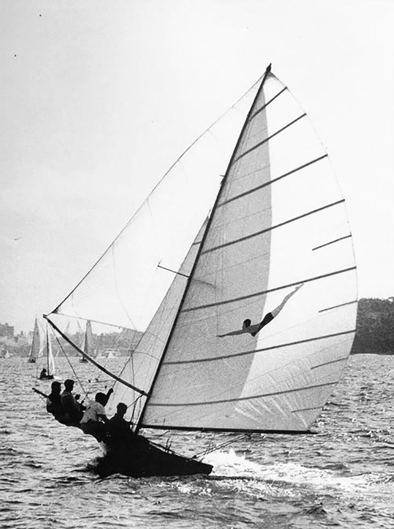 Jantzen Girl on Sydney Harbour photo copyright Archive taken at Australian 18 Footers League and featuring the 18ft Skiff class