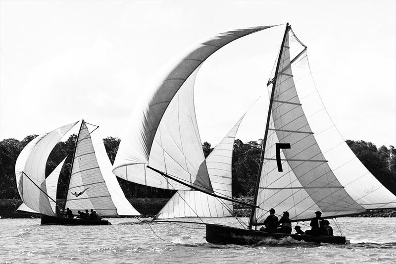 Ace, Len Heffernan's first 18 photo copyright Archive taken at Australian 18 Footers League and featuring the 18ft Skiff class