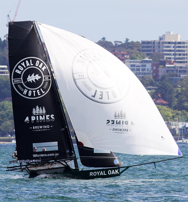 Consistency has The Oak Double Bay-4 Pines in equal third place after the first two races of the Spring Championship photo copyright Frank Quealey taken at Australian 18 Footers League and featuring the 18ft Skiff class