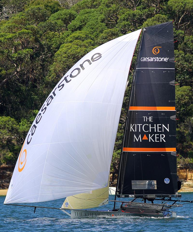 Another solid performance by The Kitchen Maker - 18ft Skiffs: Australian Championship 2018 photo copyright Frank Quealey taken at Australian 18 Footers League and featuring the 18ft Skiff class
