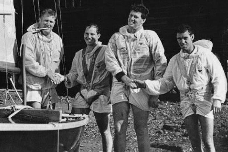 1967 winning Associated Motor Club crew celebrate the victory - photo © Frank Quealey