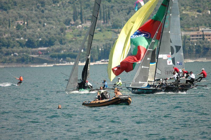 18ft Skiff European Grand Prix round 2 on Lake Garda photo copyright Renato Bolis taken at Vela Club Campione del Garda and featuring the 18ft Skiff class