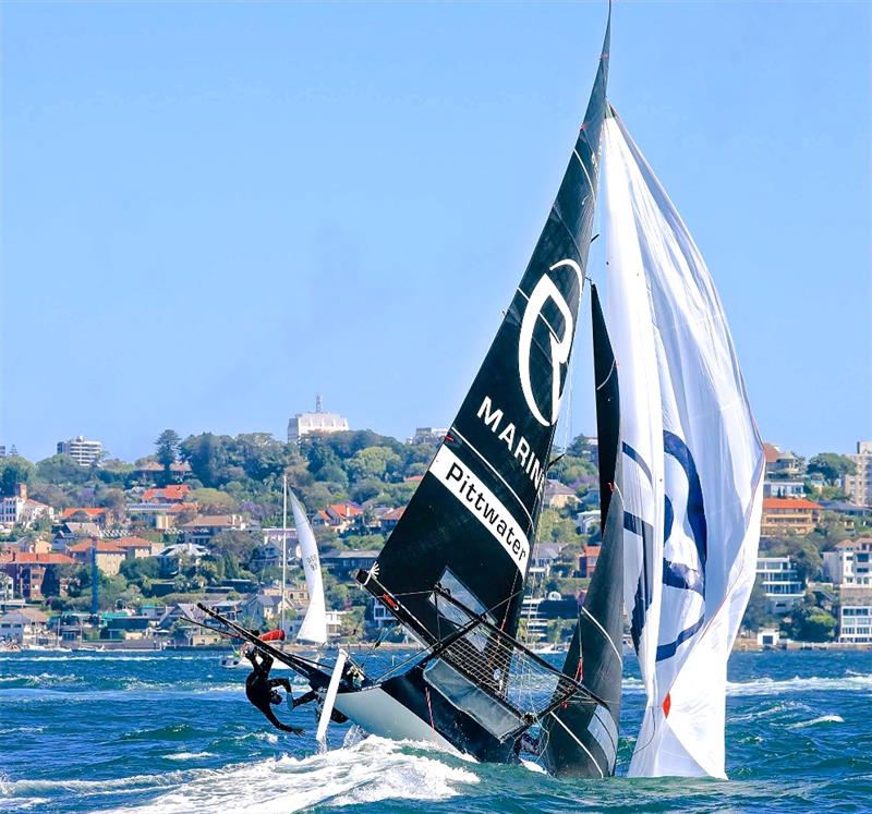 1. R Marine Pittwater - Spring Championship - November 11, 2018 photo copyright Michael Chittenden taken at Australian 18 Footers League and featuring the 18ft Skiff class
