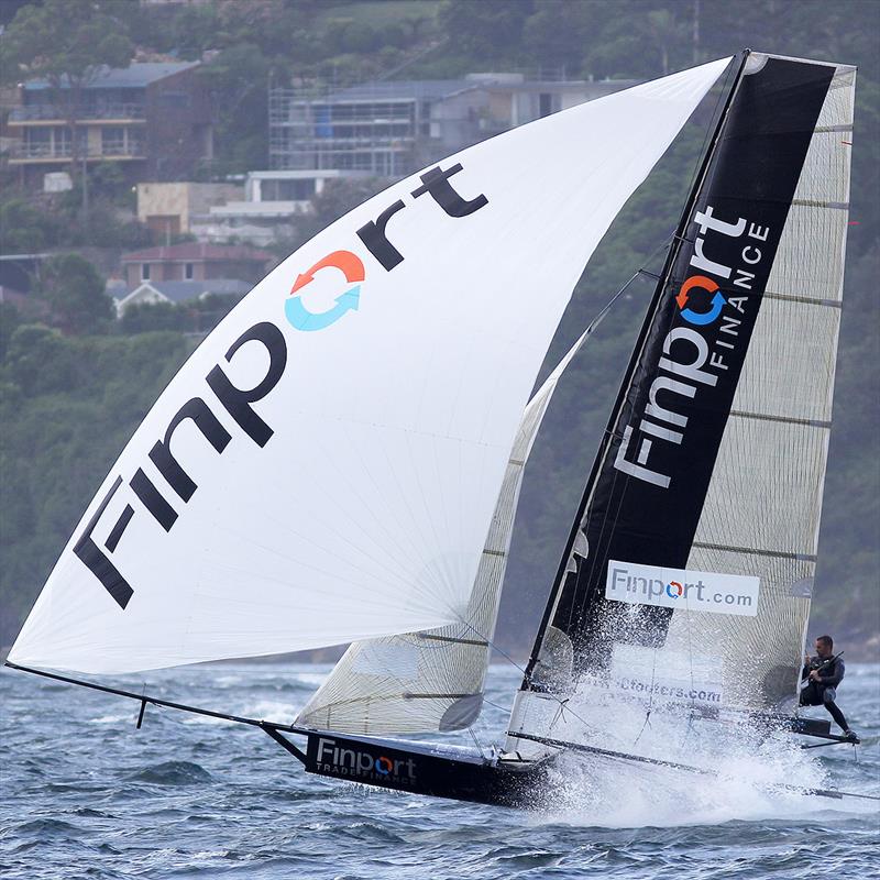 Finport Finance is a strong contender, 6 points from the lead - 2018-2019 NSW 18ft Skiff Championship photo copyright Frank Quealey taken at Australian 18 Footers League and featuring the 18ft Skiff class