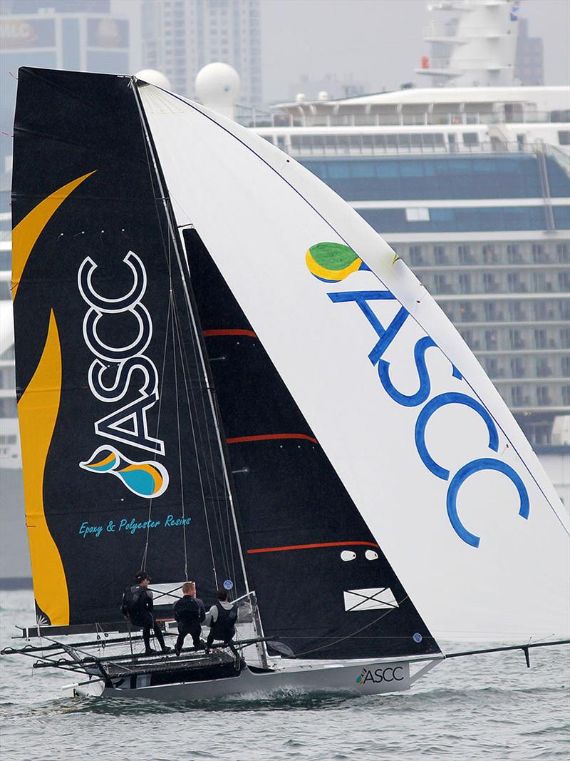 All-conquering ASCC in Race 8 - 2019 JJ Giltinan Championship photo copyright Frank Quealey taken at Australian 18 Footers League and featuring the 18ft Skiff class