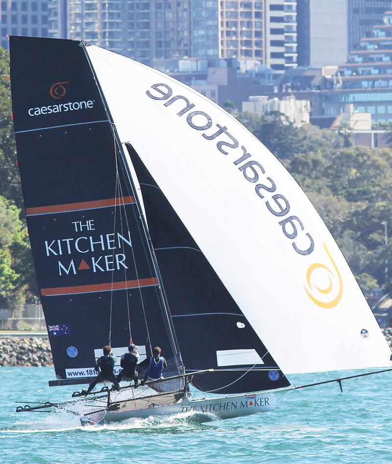 The Kitchen Maker-Caesarstoenis expected to show better form as the NSW Championship approaches next week - Spring Championship photo copyright Frank Quealey taken at Australian 18 Footers League and featuring the 18ft Skiff class