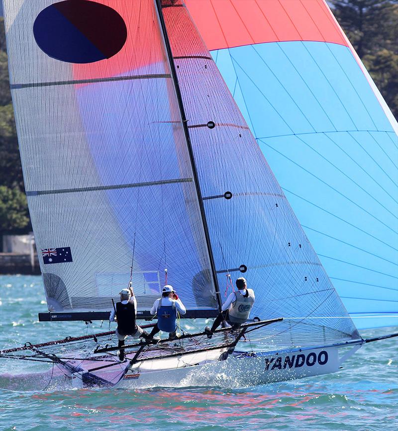 Yandoo was another consistent performer in the first six races of the Spring Championship photo copyright Frank Quealey taken at Australian 18 Footers League and featuring the 18ft Skiff class