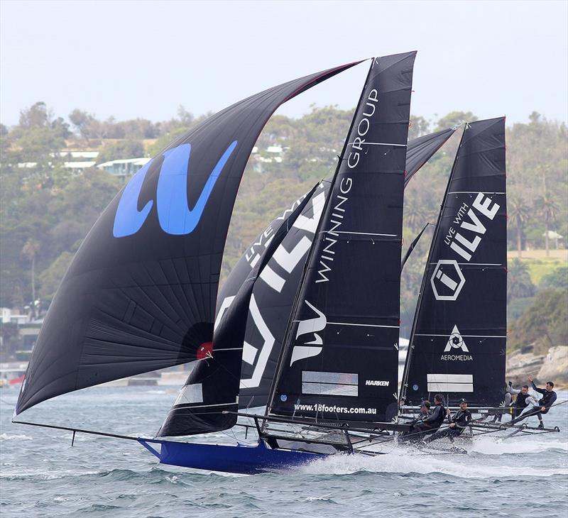 Close fleet racing can be expected throughout the NSW Championship photo copyright Frank Quealey taken at Australian 18 Footers League and featuring the 18ft Skiff class