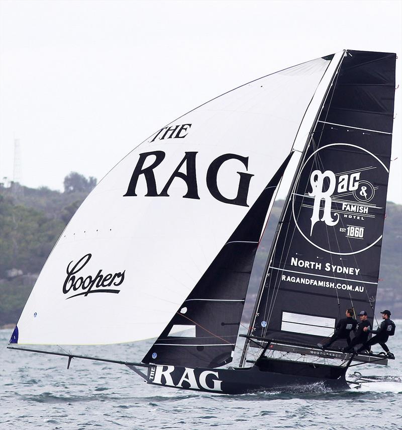 Rag and Famish Hotel is always consistent photo copyright Frank Quealey taken at Australian 18 Footers League and featuring the 18ft Skiff class