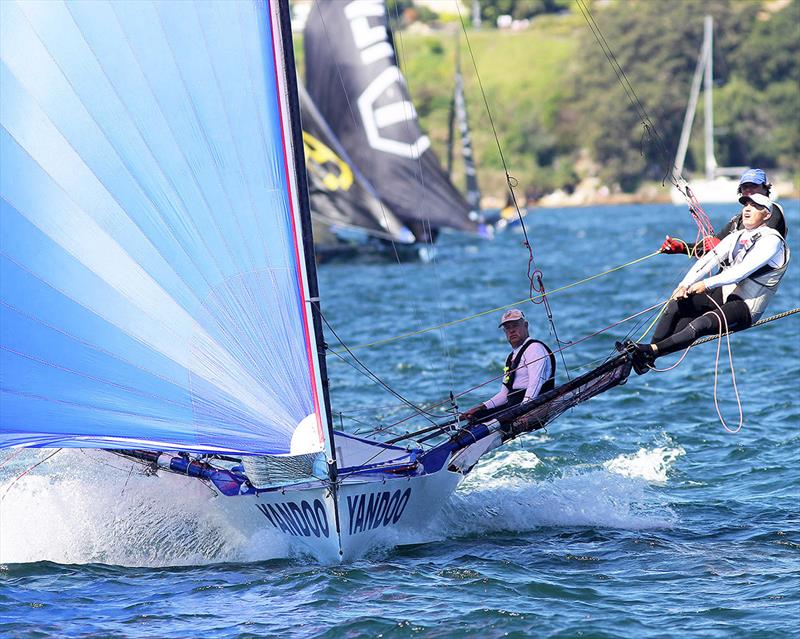 Yandoo, one of the teams expecting a better result on Sunday - 18ft Skiff NSW Championship 2019 - photo © Frank Quealey