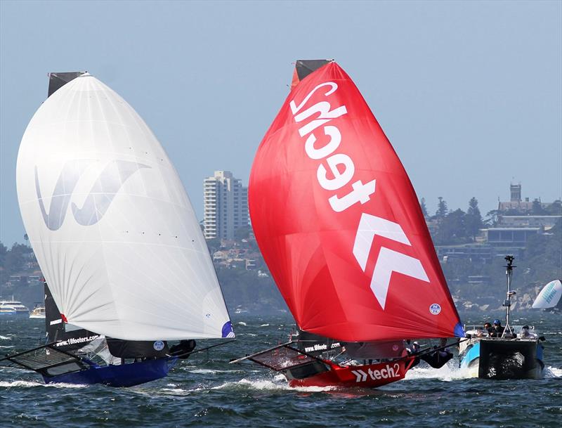 Tech2 and Winning Group are two of Australia's top challengers for the title - JJ Giltinan Championship photo copyright Frank Quealey taken at Australian 18 Footers League and featuring the 18ft Skiff class