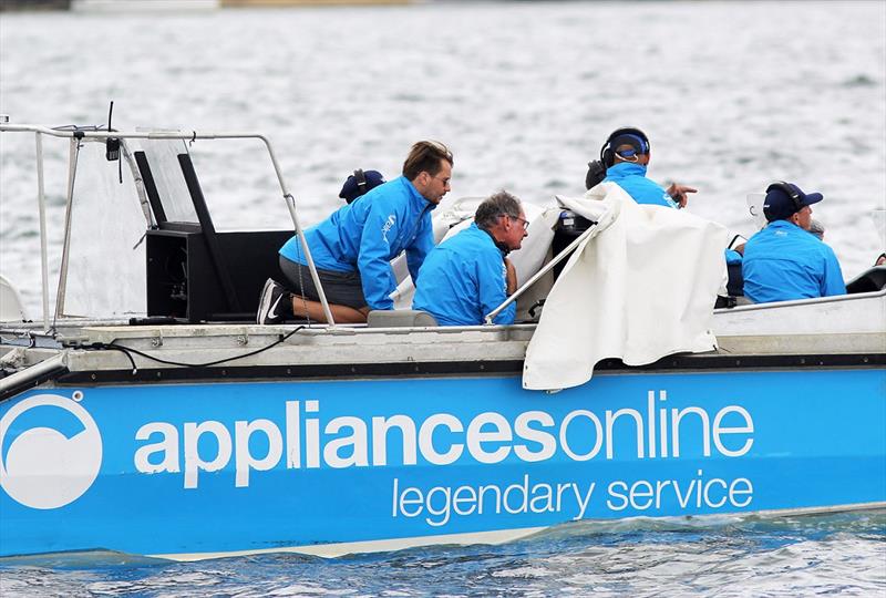 AeroMedia Live Broadcast team prepare for the start of last Sunday's Club Championship Race - 2020 JJ Giltinan Championship - photo © Frank Quealey