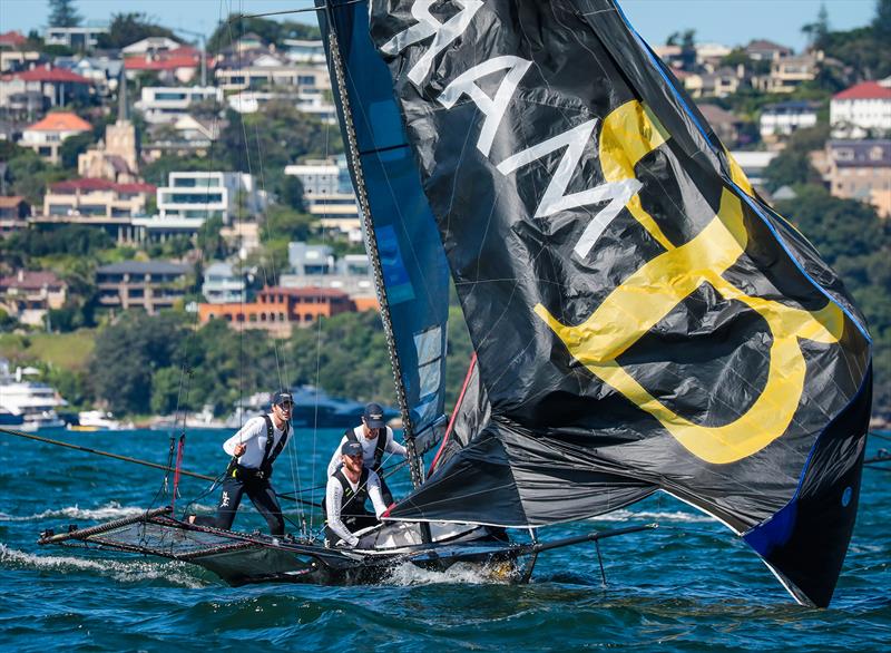 Birkenhead Point Marina - Invitation Race - JJ Giltinan Trophy - March 13,2020 - Sydney Harbour photo copyright Michael Chittenden taken at Australian 18 Footers League and featuring the 18ft Skiff class