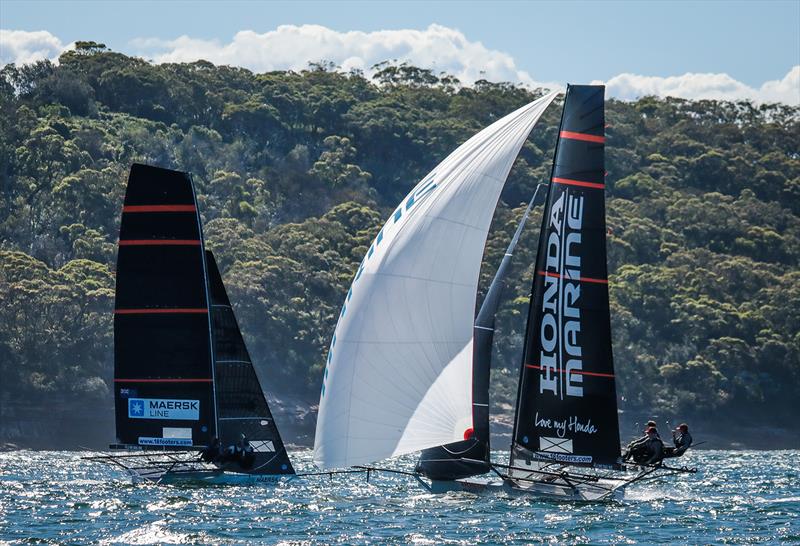 Honda Marine - Invitation Race - JJ Giltinan Trophy - March 13,2020 - Sydney Harbour photo copyright Michael Chittenden taken at Australian 18 Footers League and featuring the 18ft Skiff class